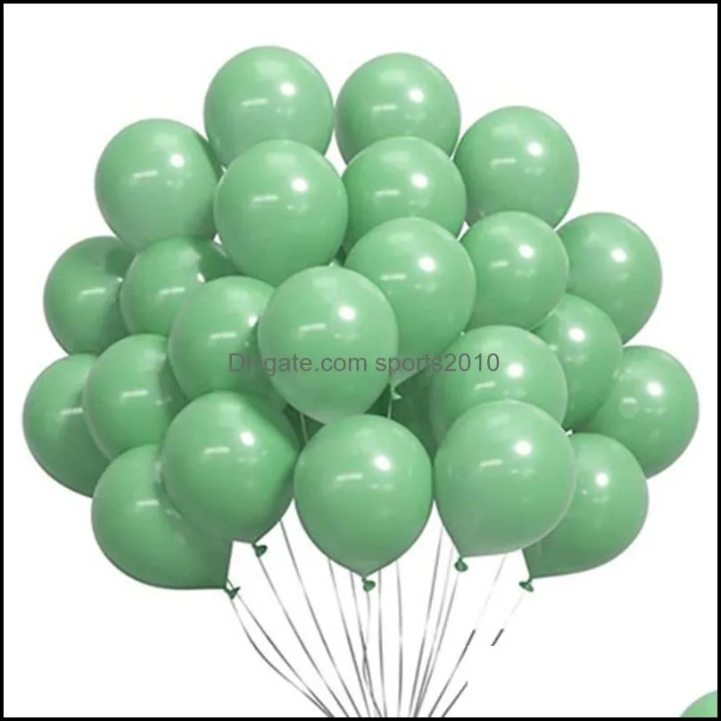 20/30/50pcs 5 Inch Green Balloons Avocado For Wedding Birthday Baby Shower Background