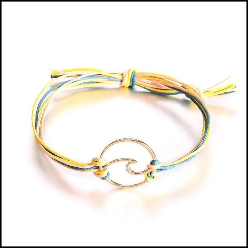 new summer wave woven bracelet simple vintage women alloy fashion popular bracelets jewelry