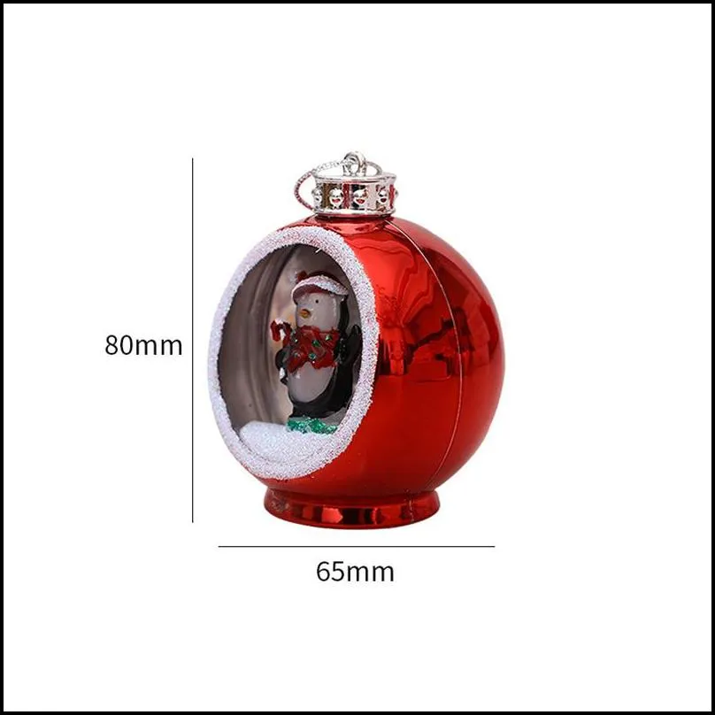 christmas tree lights santa decorations pendant electroplating ball christmas gifts ornaments