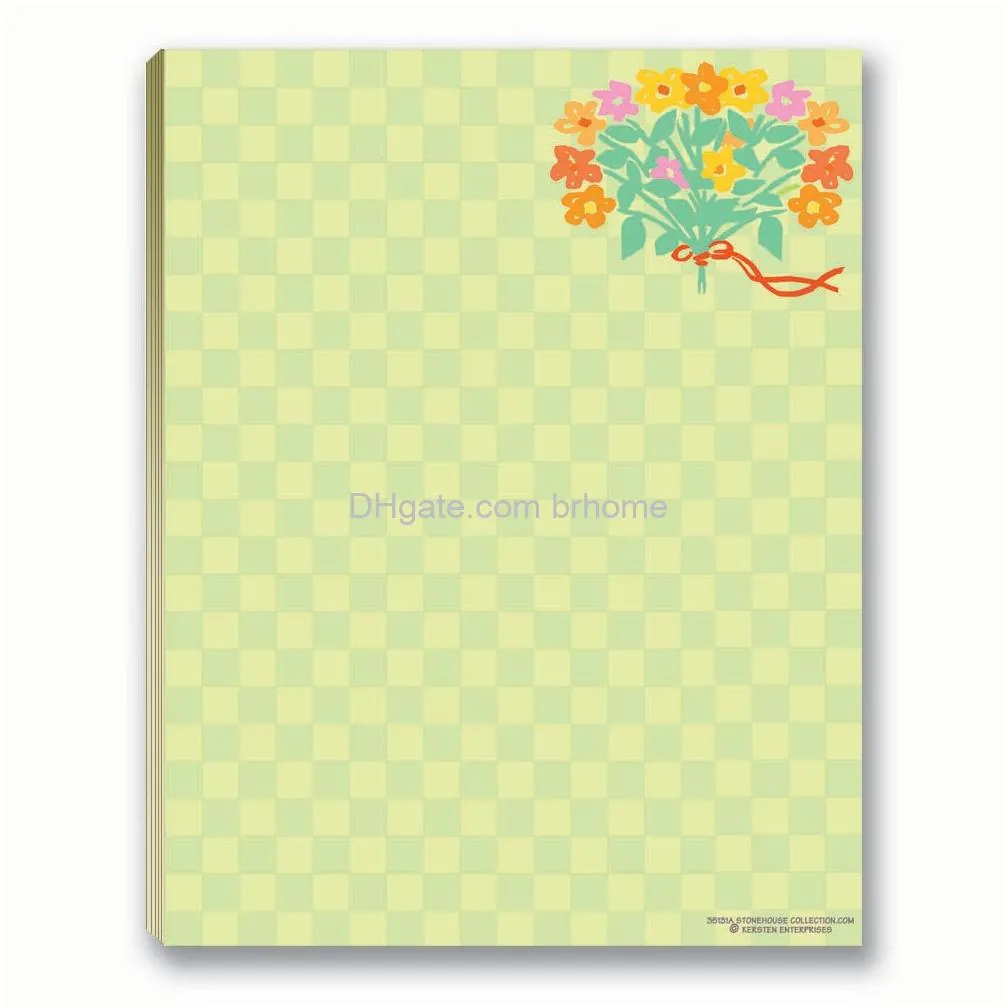 floral notepads 4 assorted note pads flower theme pads