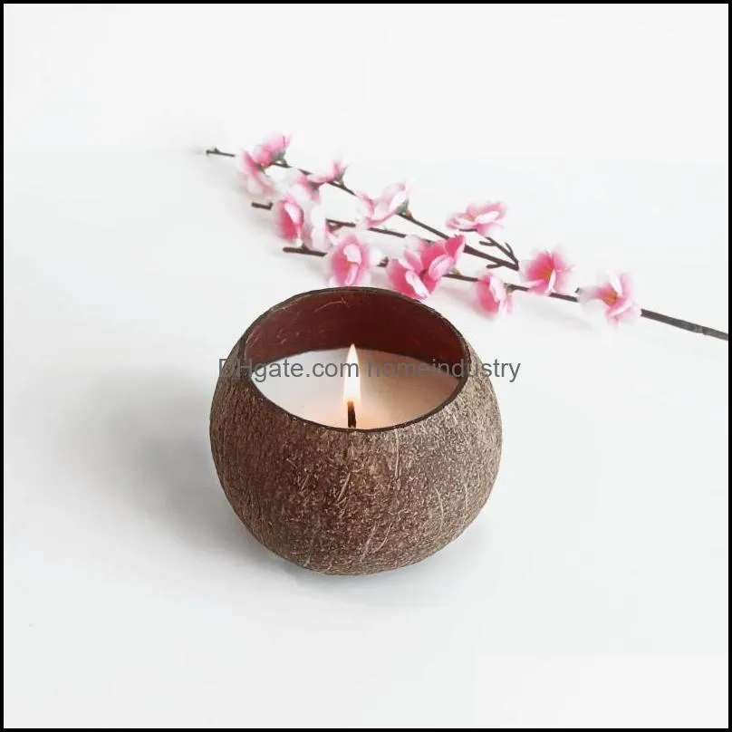 Candles 1pc Natural Coconut Candle Soy Wax Scented Arrival Fashion Smokeless Household Decorative