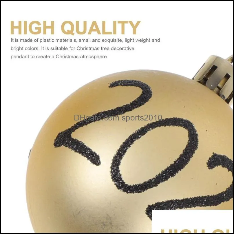 6pcs Hanging Decorative Pendants Christmas Balls Supplies Background Decor