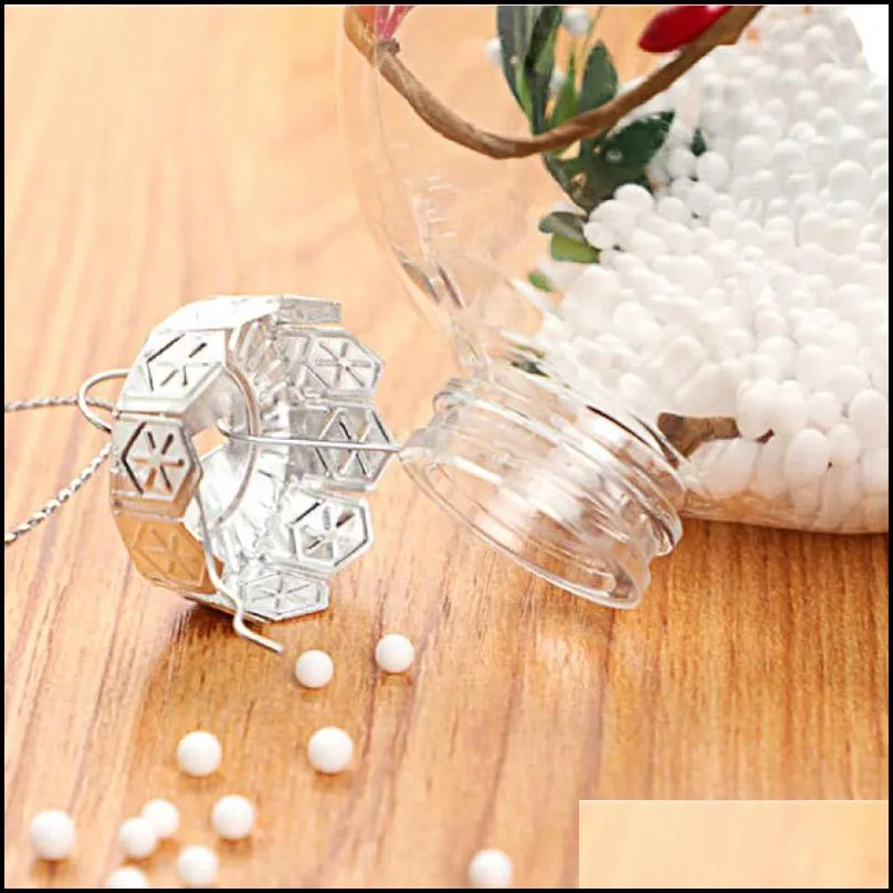 christmas decorations transparent plastic ball baubles 6cm christmas tree ornament party wedding clear balls