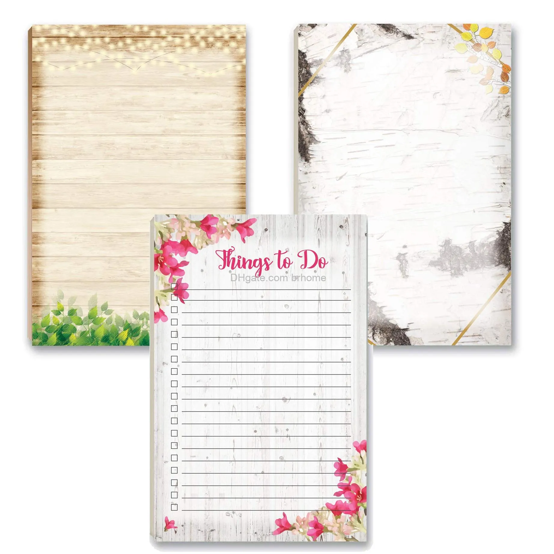 floral notepads 4 assorted note pads flower theme pads