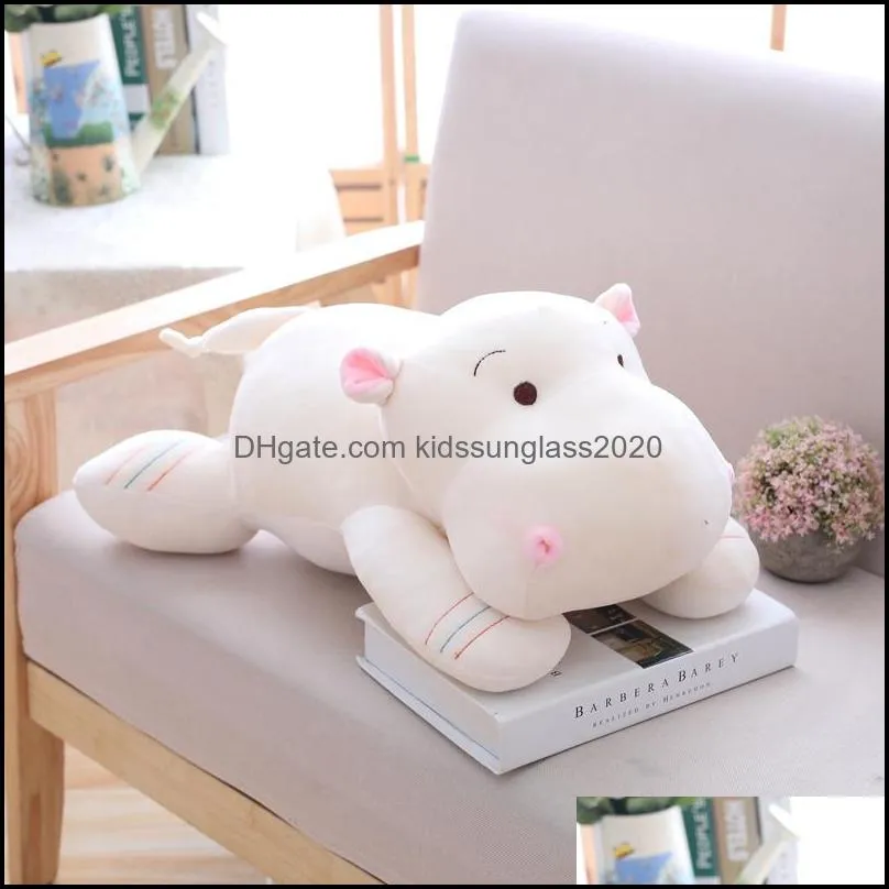 28/40/50cm Kawaii Hippo Plush Dolls Stuffed Soft Down Cotton Animal Pillow Cute Toy Birthday Christmas Gift for Children Kid