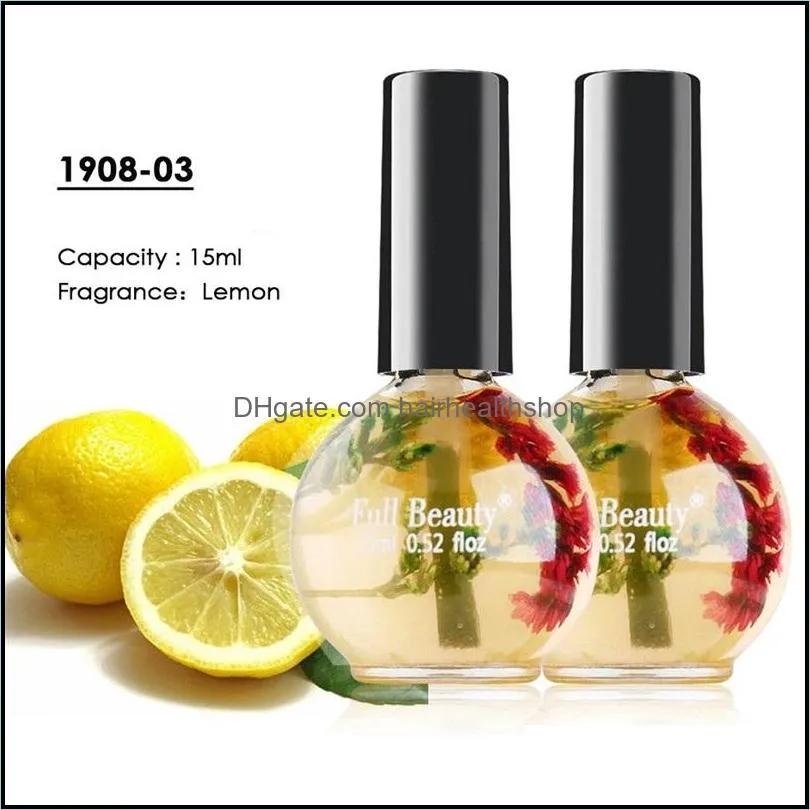 new cuticle oil nail treatment dry flower natural nutrition liquid soften agent nails edge protection care body health gift