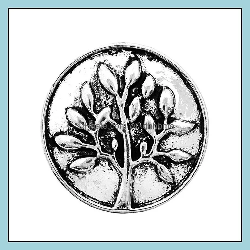 metal tree snap button clasps jewelry findings 18mm snaps buttons diy earrings necklace bracelet jewelery acc