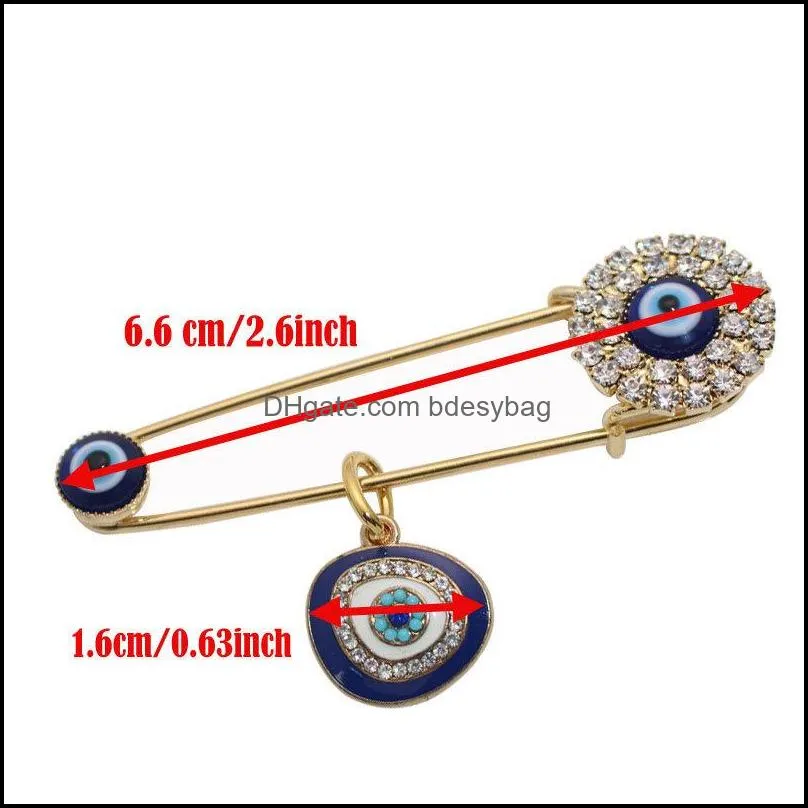 islam muslim turkish evil eye brooch pin