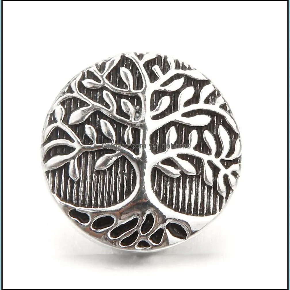 metal tree snap button clasps jewelry findings 18mm snaps buttons diy earrings necklace bracelet jewelery acc