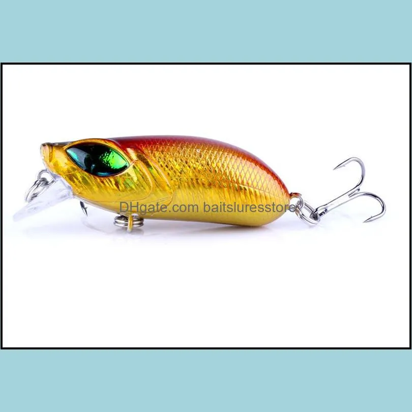 new rattlin atificial plastic crank bait 5.5cm 8g big 3d eyes alice mouth striped bass lure