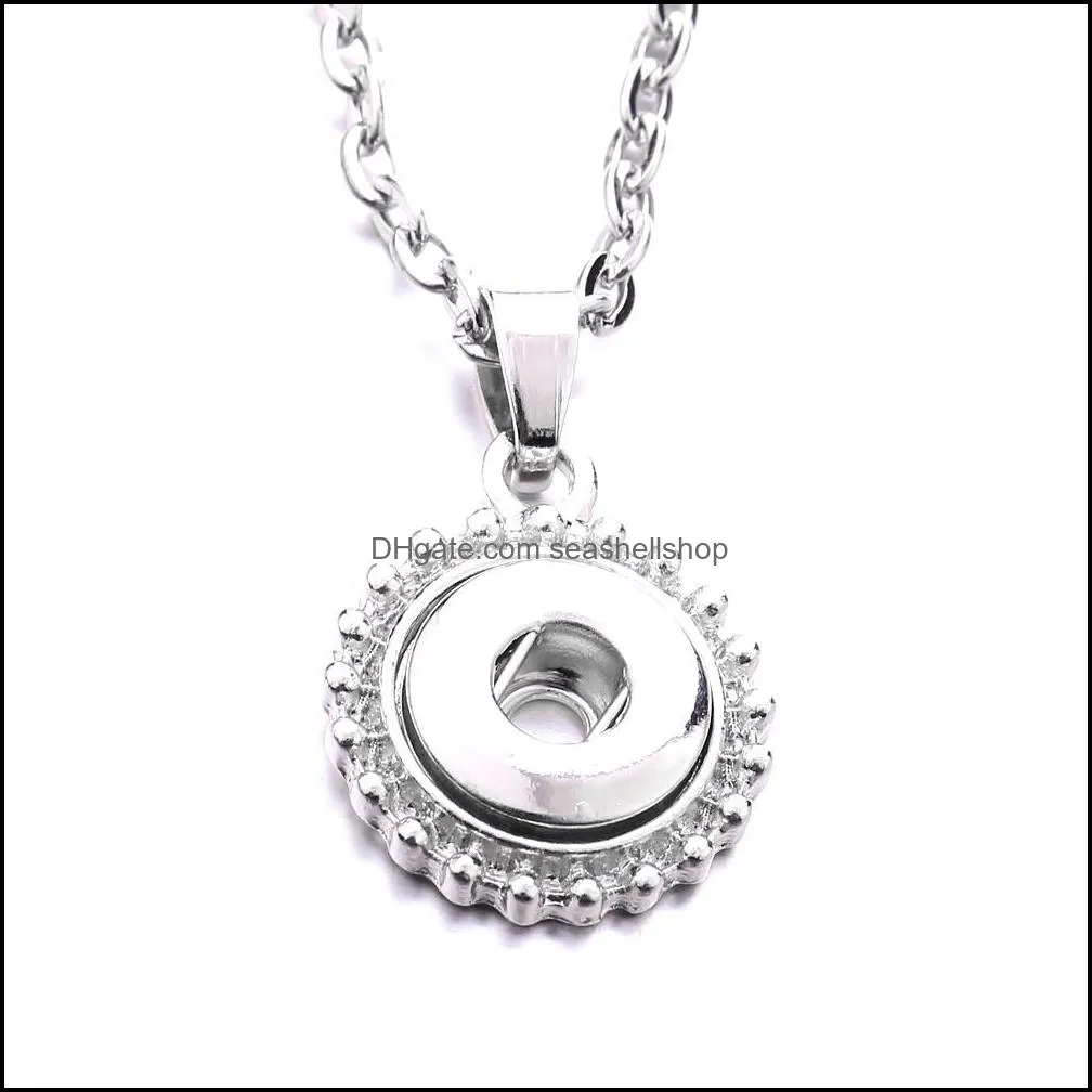 silver plated 12mm snap button necklace necklace for women ginger snaps buttons jewelry