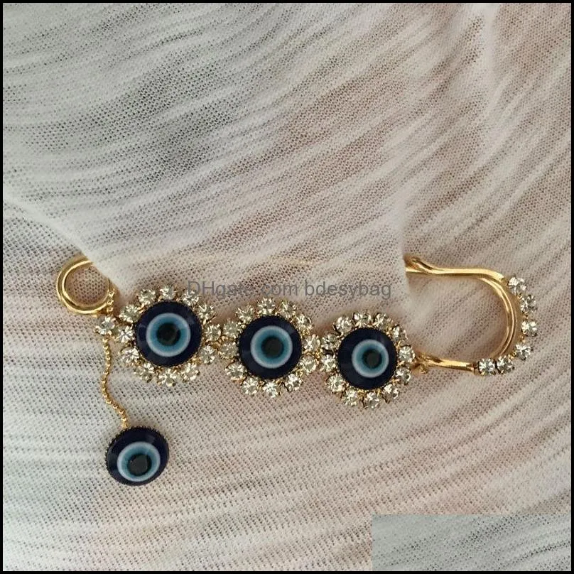 turkish evil eye brooch muslim islam jewelry