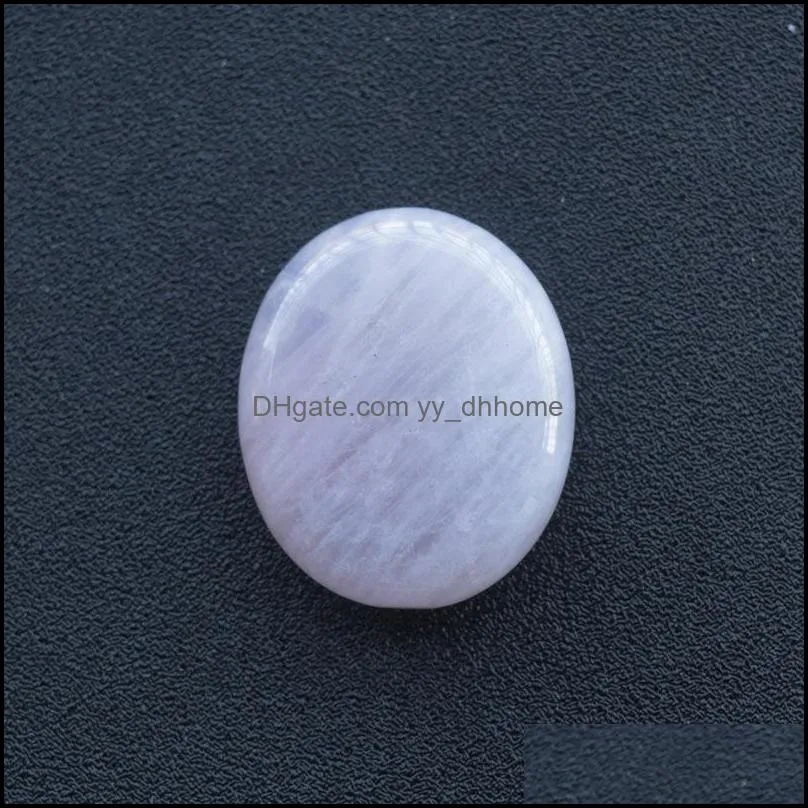25x23mm worry stone thumb gemstone natural rose quartz healing crystal therapy reiki treatment spiritual minerals massage palm gem