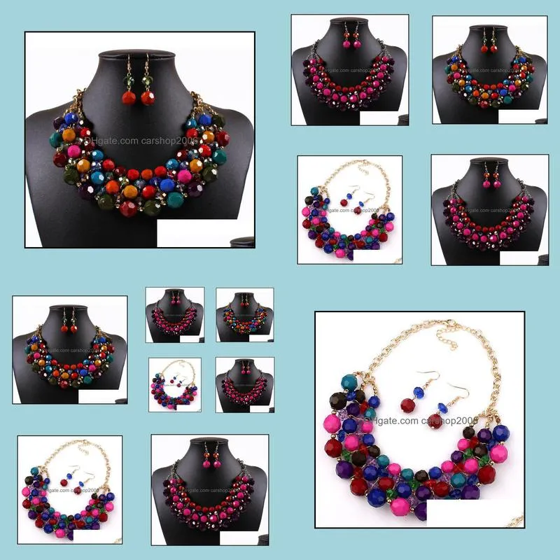 statement necklaces for wedding indian african fashion beautifully necklace and earrings bridesmaid jewelry sets