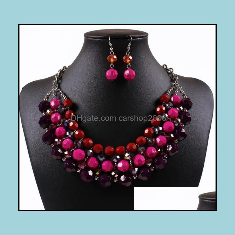 statement necklaces for wedding indian african fashion beautifully necklace and earrings bridesmaid jewelry sets