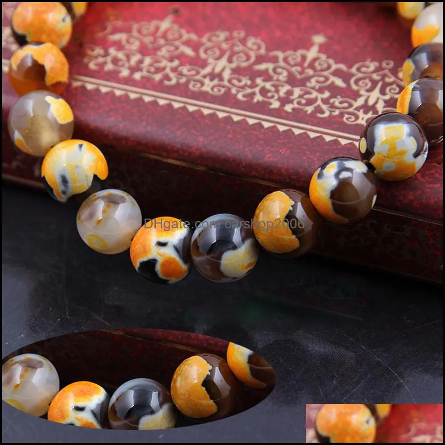 lava stone agate beads 8mm energy lava colorful bracelets wholesale pure natural pollution-free handmade beads bracelets