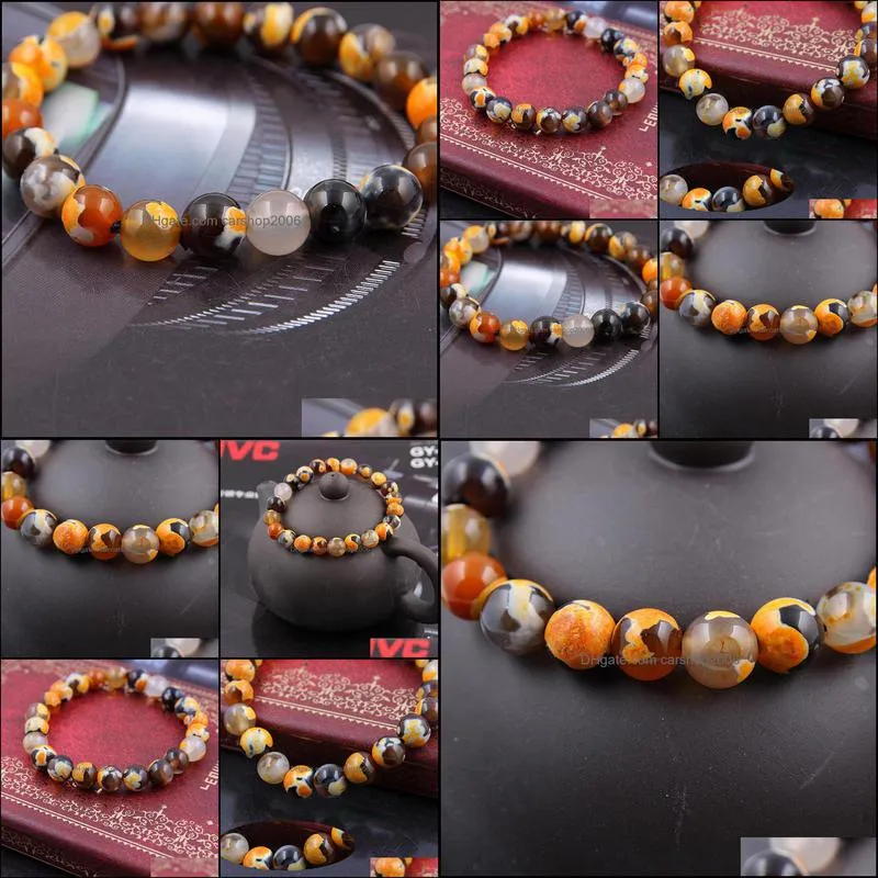 lava stone agate beads 8mm energy lava colorful bracelets wholesale pure natural pollution-free handmade beads bracelets