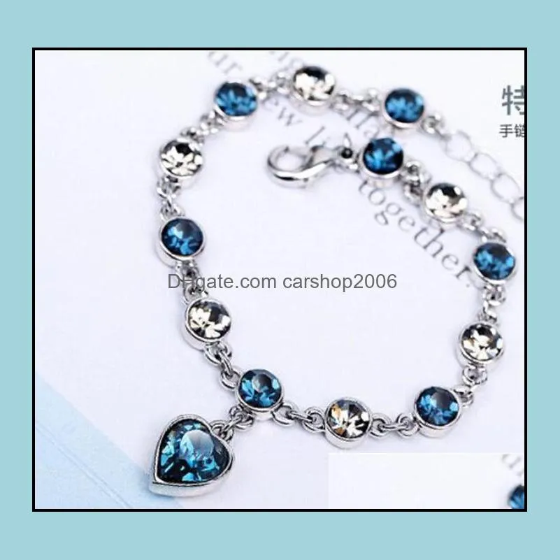 bracelet bangle for women fashion silver chain diamond bracelet accessory charm bracelets