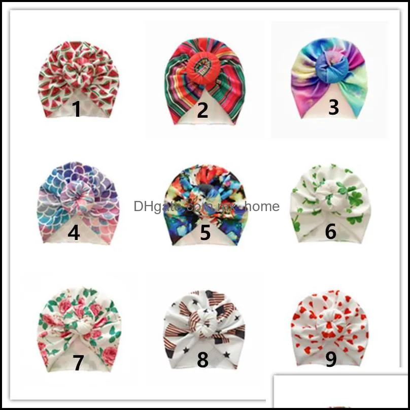 europe infant baby boys girls hat donut headwear child toddler kids beanies turban hats babies colorful hat 9 colors 15145