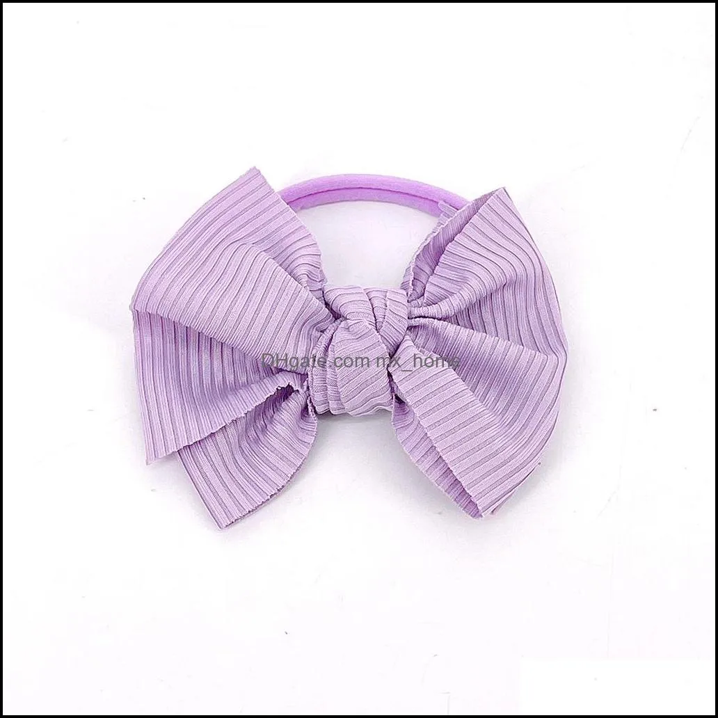 15894 cute infant baby girls bow headband kids double layers bowknot hairband children candy color bandanas head band fit 0-3y 12 mxhome
