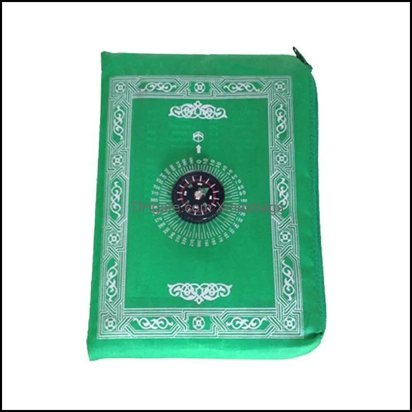 islamic prayer rug portable braided mat portable zipper compass blankets travel pocket rugs muslim prayer rugs muslim worship