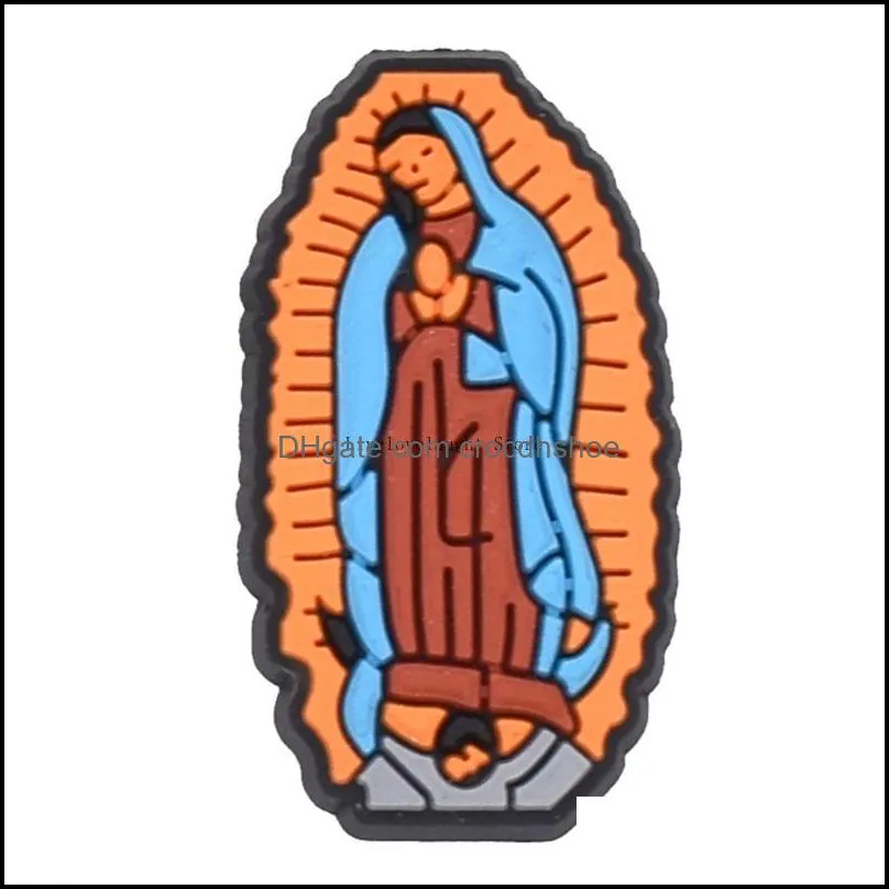 wholesale religious jesus croc shoe charms parts accessories buckle clog buttons pins wristband bracelet decoration kids teen adulty party