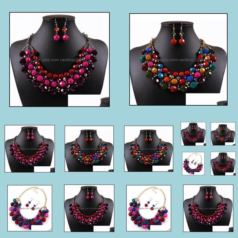 statement necklaces for wedding indian african fashion beautifully necklace and earrings bridesmaid jewelry sets
