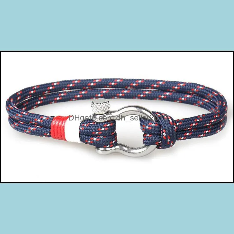 leather bracelet men trendy sport camping jewelry parachute cord bracelet stainless steel buckle for mens bracelets bangles