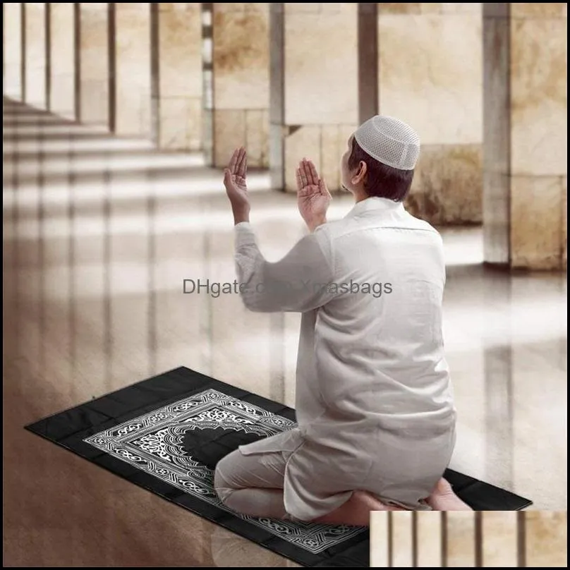 islamic prayer rug portable braided mat portable zipper compass blankets travel pocket rugs muslim prayer rugs muslim worship