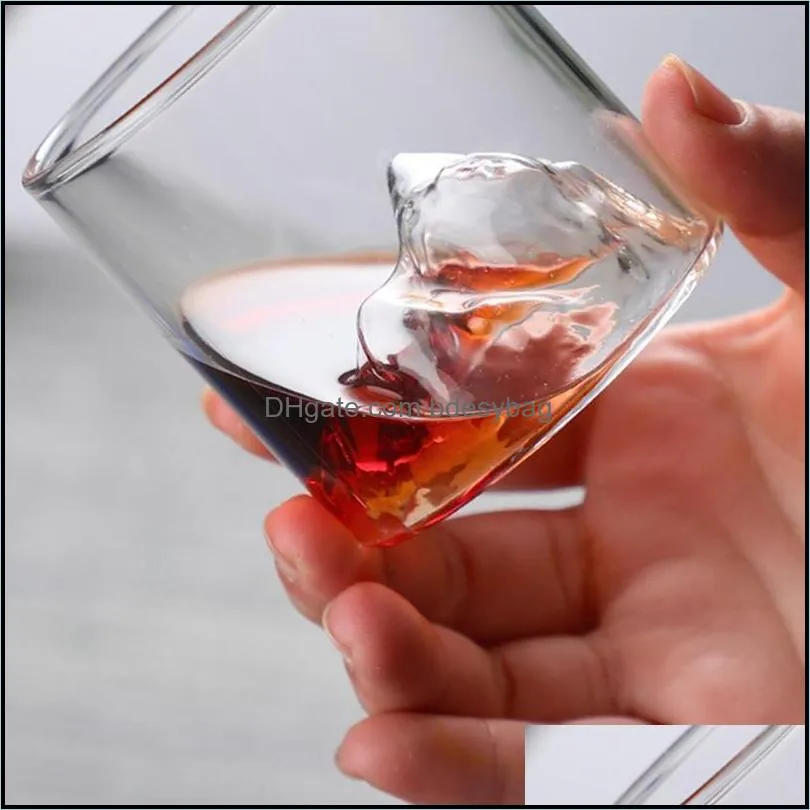 wine glasses heat-resistant glass water cup fuji mountain coffee red whiskey