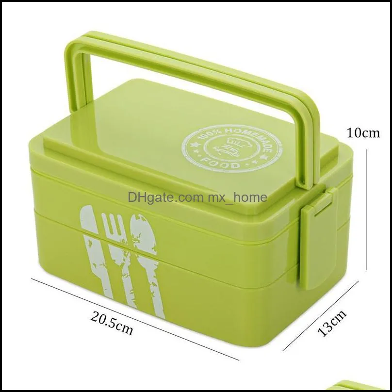 dinnerware sets tuuth healthy portable lunch box multi-layer microwave heating bento boxes high capacity container dinner lunchbox