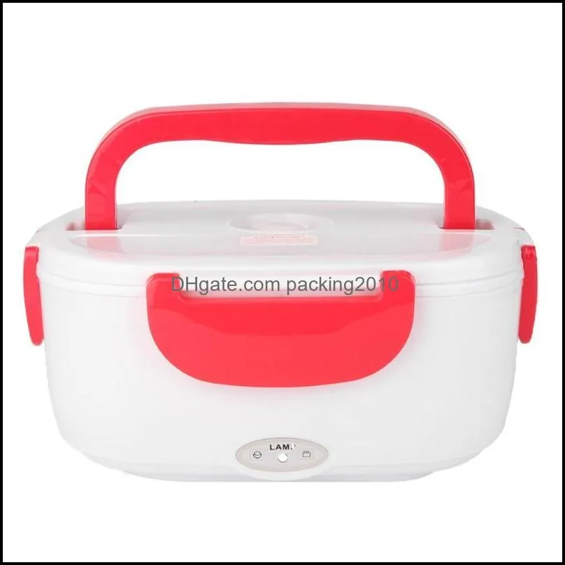 dinnerware sets electric lunch box with spoon portable heating heater rice container for office car