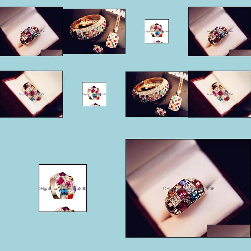 engagement rings fashion imitation symphony luxury noble ring female models factory direct crystal rings