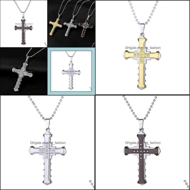 great necklaces & pendants for silver/black colour male friend gift mens necklaces hip hop jewelry stainless steel necklace