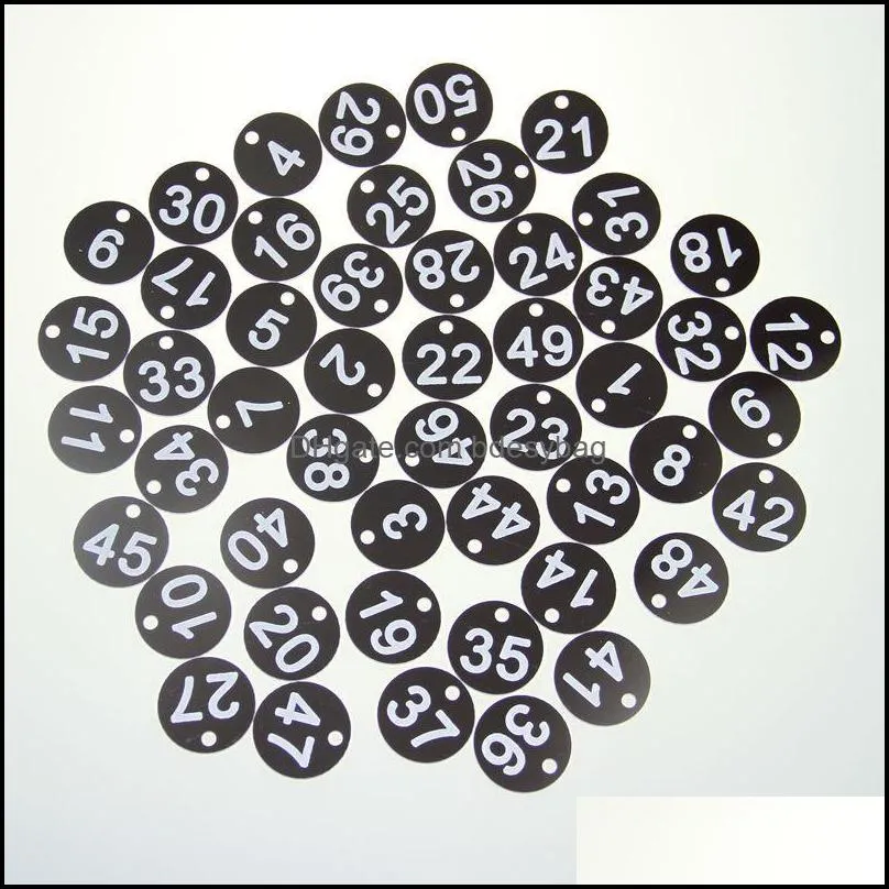 digital number card pubs restaurants clubs 1 to 50 engraved 35mm discs table numbers locker hand storage zxx1106 party decoration