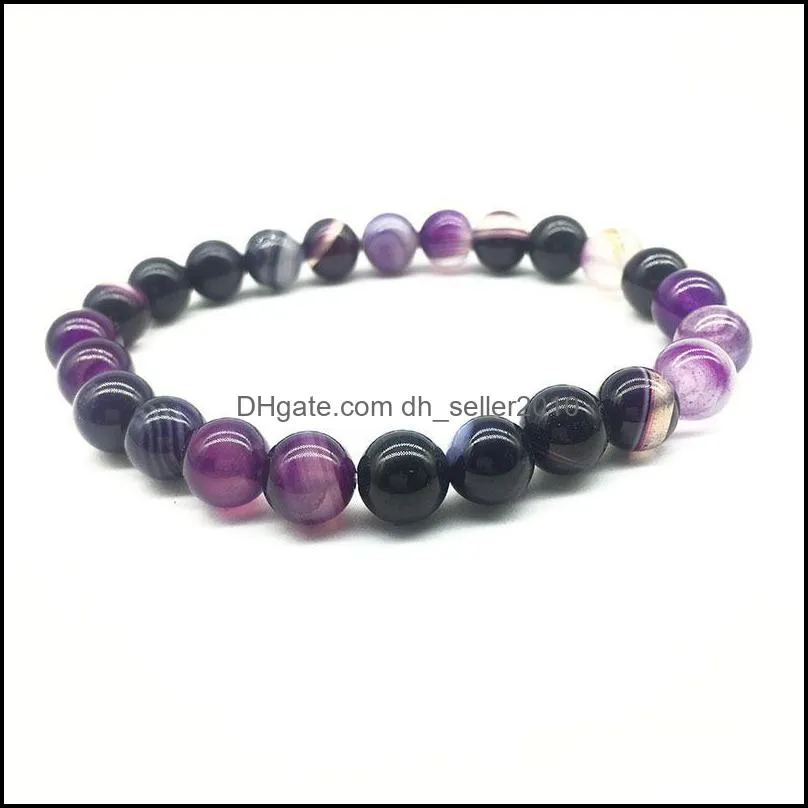 pretty natural stone bracelet love vintage charm round beads novel bracelets jewelry for women friend gift purple agate bracelet