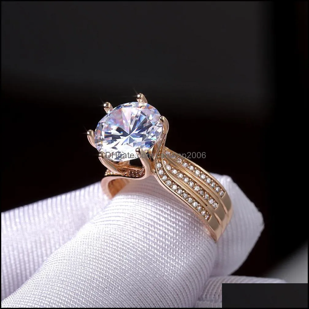 gold ring for women men luxury bridal engagement wedding rings fine jewelry silver moissanite diamond rings