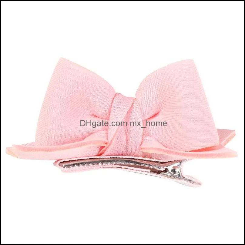 europe fashion baby girls barrettes cute bowknot hair clip kids girl candy color hairpins children hairpin accessory mxhome
