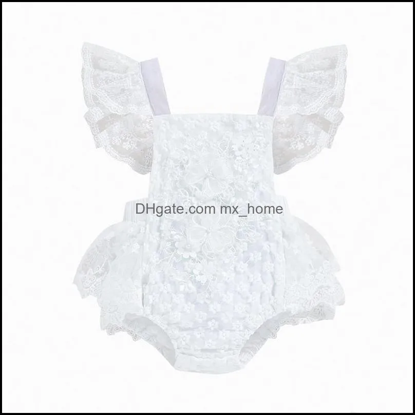 summer infant baby girls cotton lace rompers kids babies bodysuit toddlers climb clothes children ruffles onesies rompers mxhome