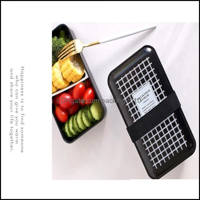 dinnerware sets portable lunch box bento can heat the microwave oven