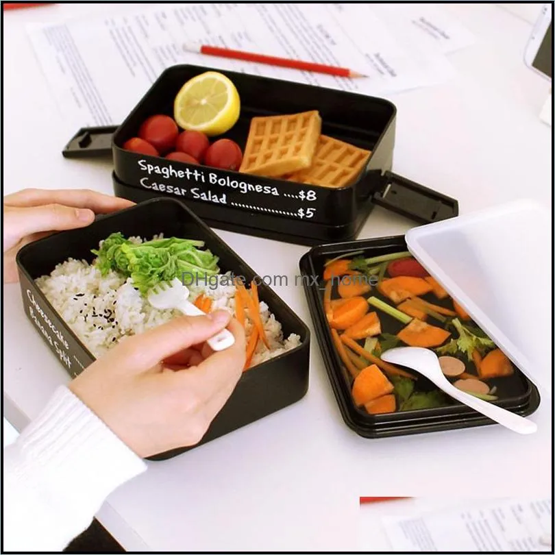 dinnerware sets tuuth healthy portable lunch box multi-layer microwave heating bento boxes high capacity container dinner lunchbox