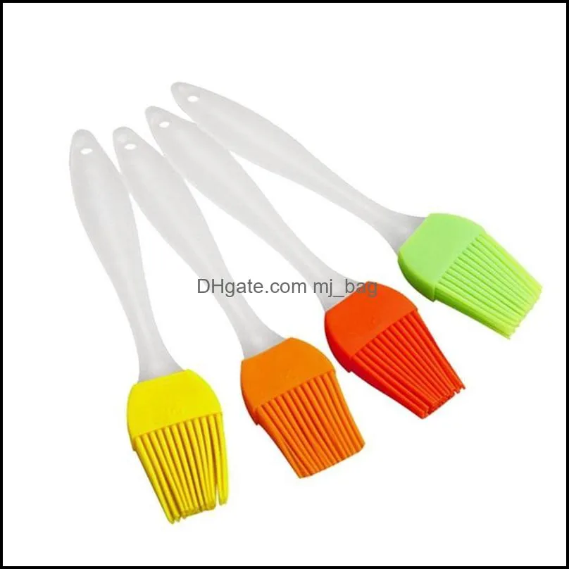 baking & pastry tools urijk random color trumpet thick high temperature silicone bbq cream brush tool diy kitchen accessories