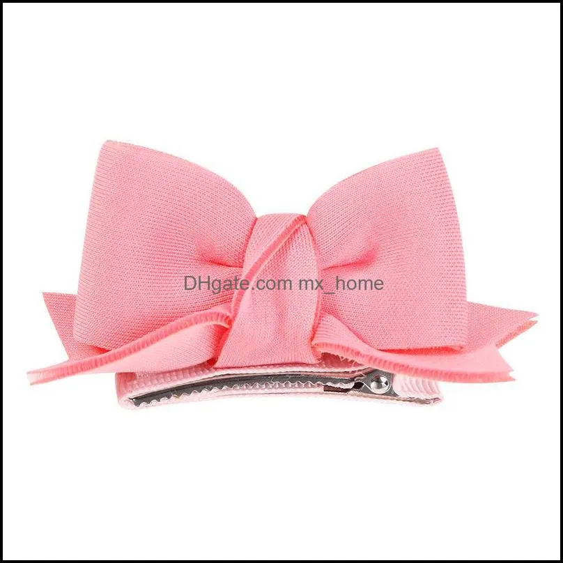 europe fashion baby girls barrettes cute bowknot hair clip kids girl candy color hairpins children hairpin accessory mxhome