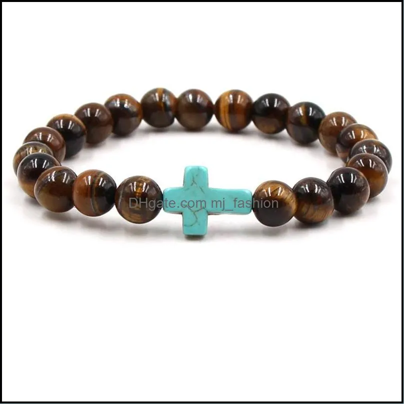 tiger eye stone bracelets & bangles natural stone bracelet cross bracelet