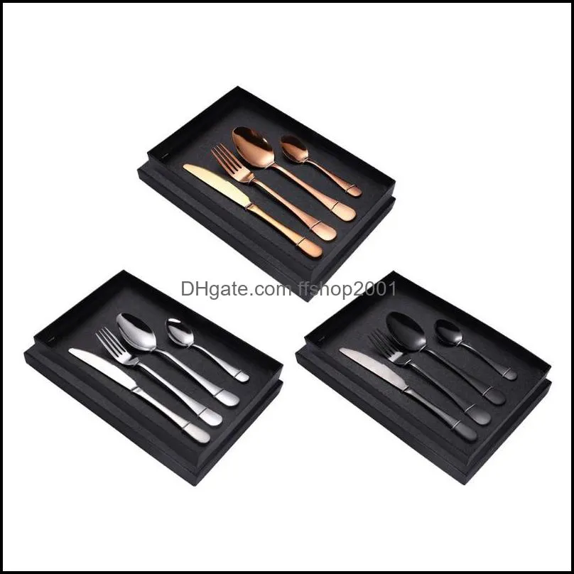 flatware sets stainless steel cutlery set 4 piece mirror polished silverwareflatware setsflatware