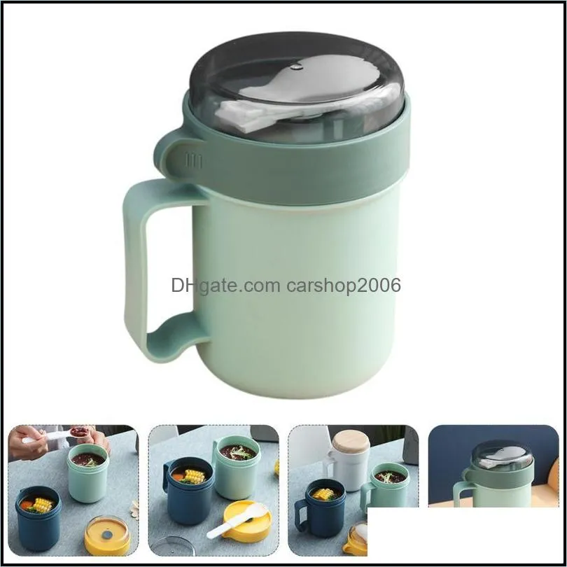 mugs 1pc cereal cup with lid breakfast portable soup microwave