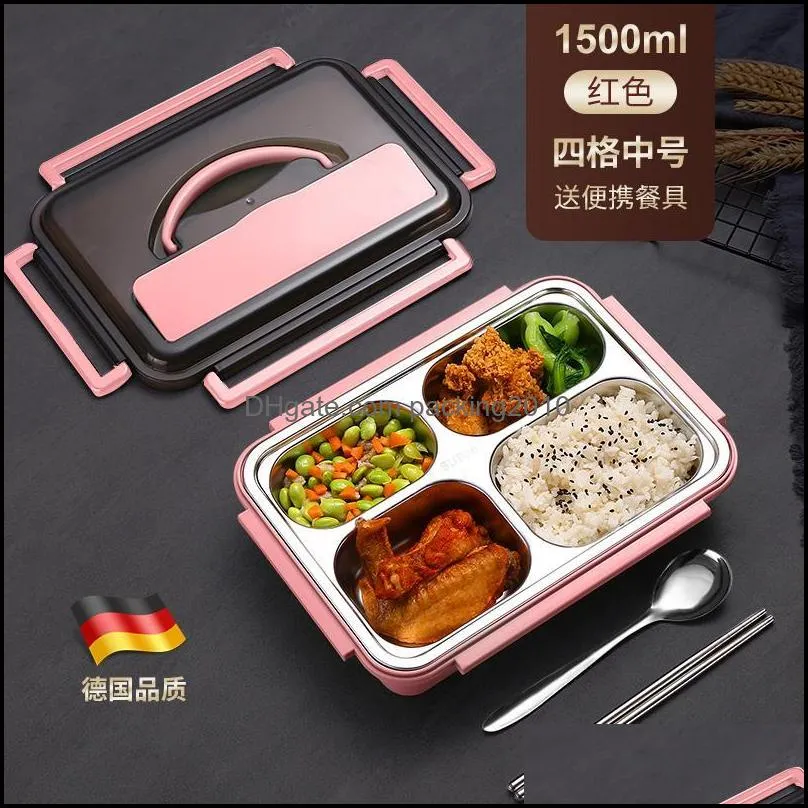 dinnerware sets chinese microwave container lunch warmer cooking meal prep cute box thermal jar heating home