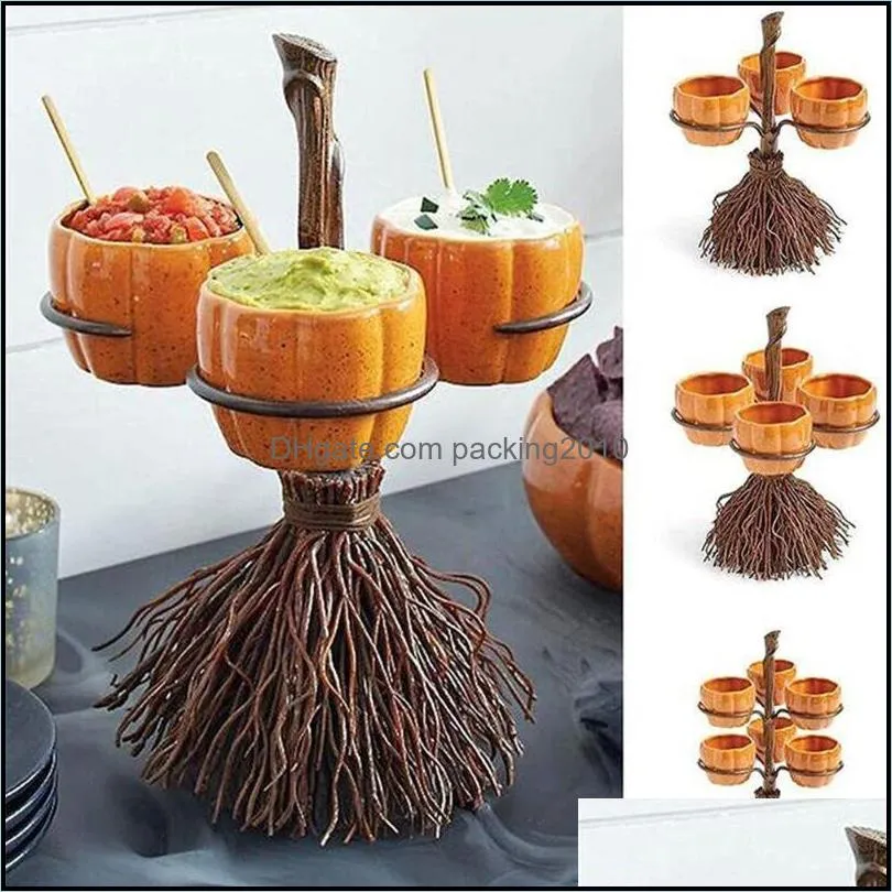 bowls party bowl favor supplies trays halloween pumpkin snack stand candy holder basket collapsible