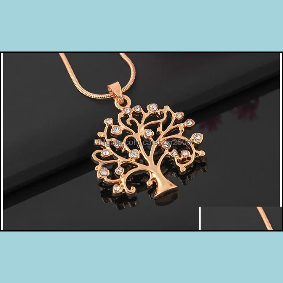 hip hop jewelry men elegant pretty luxury jewelry gold color statement necklaces long chain necklace tree of life pendant necklace