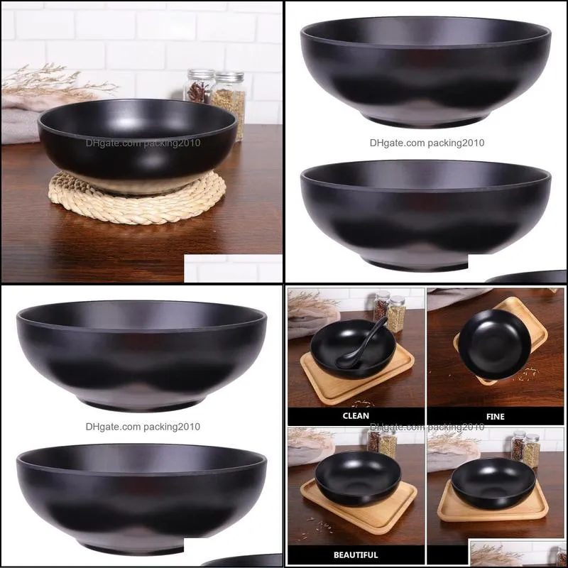 bowls 2pcs japanese style noodle simple soup bowl container for home